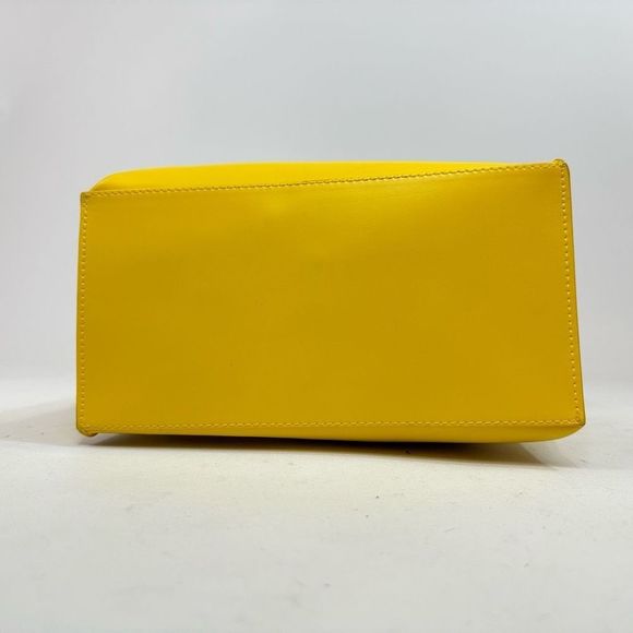 Furla Divide It Yellow Leather Mini Tote in Limoncello - Picture 7 of 13